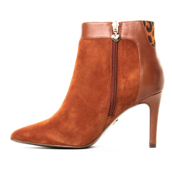 boots talon marron mode femme automne hiver - Photo Produit 3