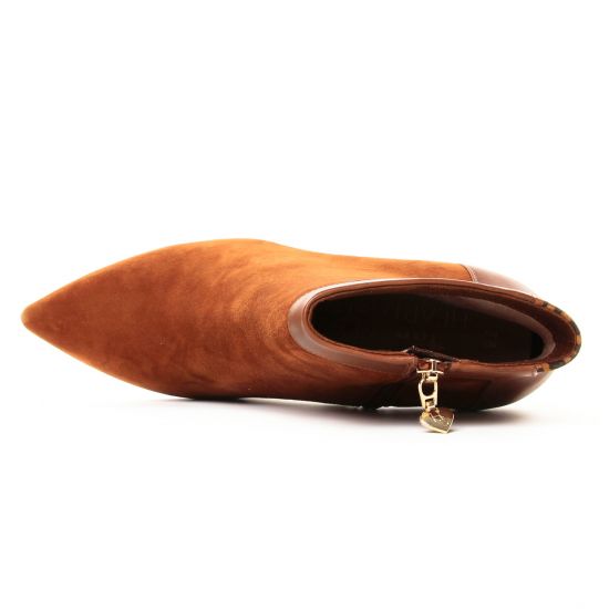 boots talon marron mode femme automne hiver - Photo Produit 4
