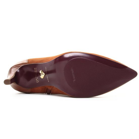 boots talon marron mode femme automne hiver - Photo Produit 5