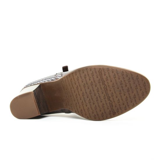 boots talon marron mode femme automne hiver - Photo Produit 5