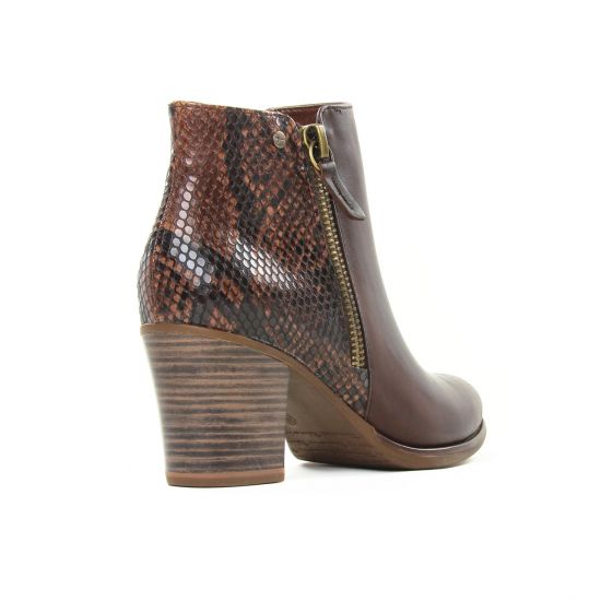 boots talon marron mode femme automne hiver - Photo Produit 7