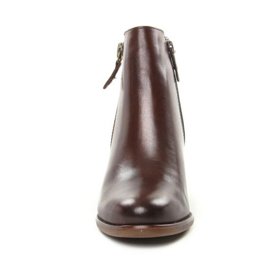 boots talon marron mode femme automne hiver - Photo Produit 6