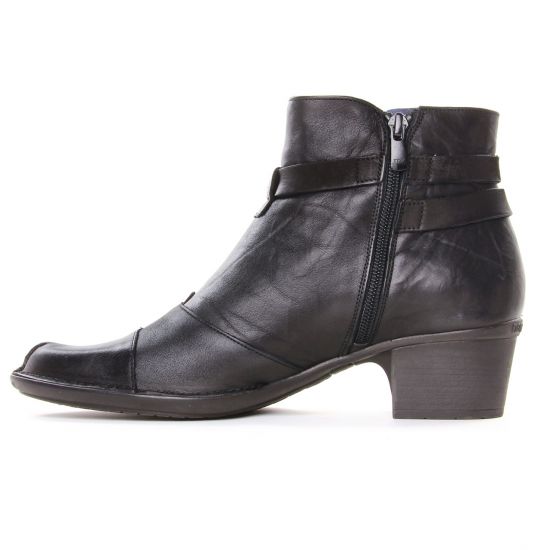 boots talon noir mode femme automne hiver - Photo Produit 3
