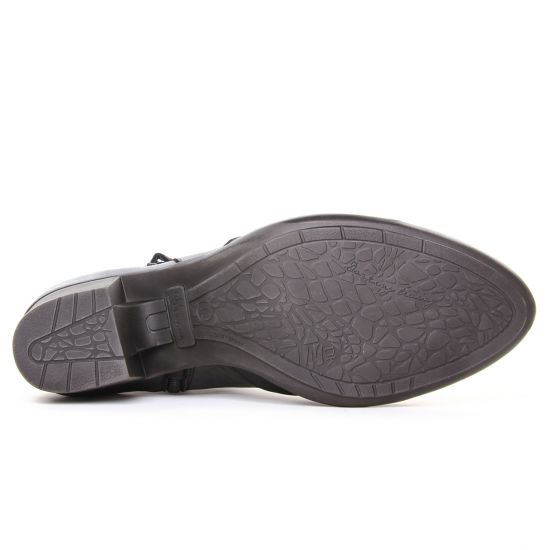 boots talon noir mode femme automne hiver - Photo Produit 5