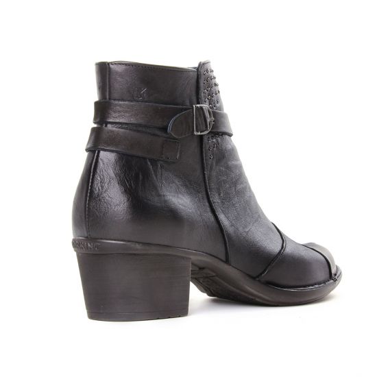 boots talon noir mode femme automne hiver - Photo Produit 7