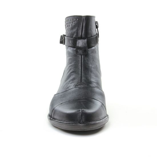 boots talon noir mode femme automne hiver - Photo Produit 6