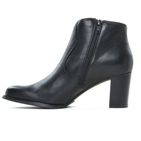 boots talon noir mode femme automne hiver - Photo Produit 3