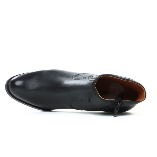 boots talon noir mode femme automne hiver - Photo Produit 4