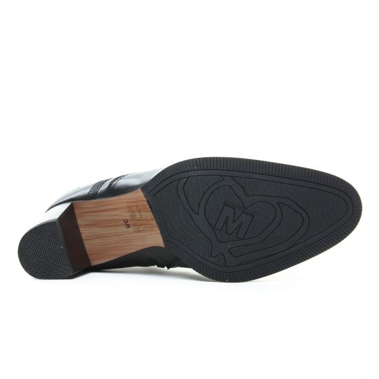 boots talon noir mode femme automne hiver - Photo Produit 5