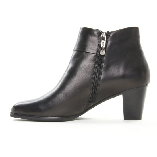 boots talon noir mode femme automne hiver - Photo Produit 3