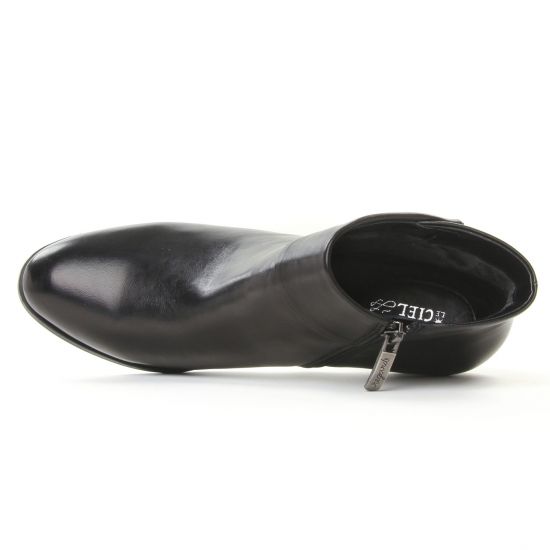 boots talon noir mode femme automne hiver - Photo Produit 4