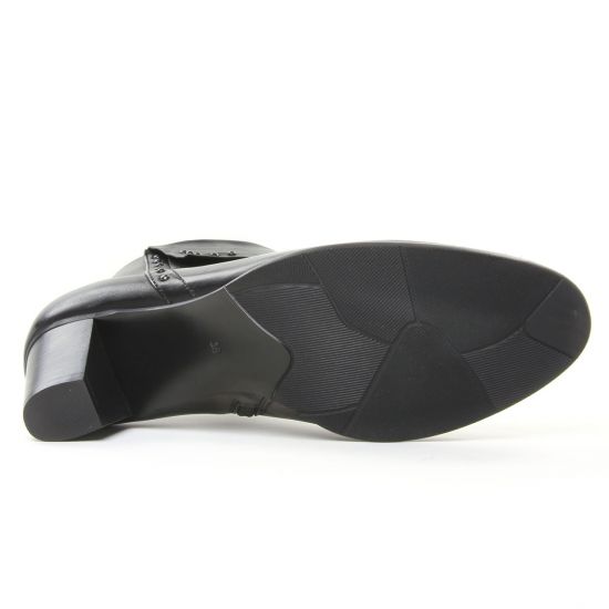 boots talon noir mode femme automne hiver - Photo Produit 5