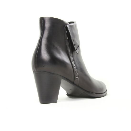 boots talon noir mode femme automne hiver - Photo Produit 7