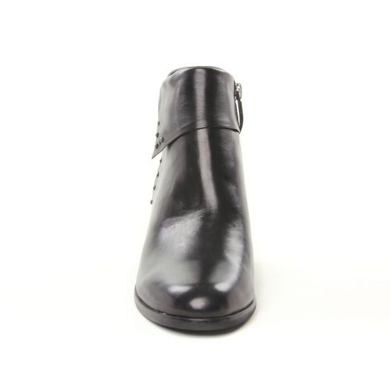 boots talon noir mode femme automne hiver - Photo Produit 6