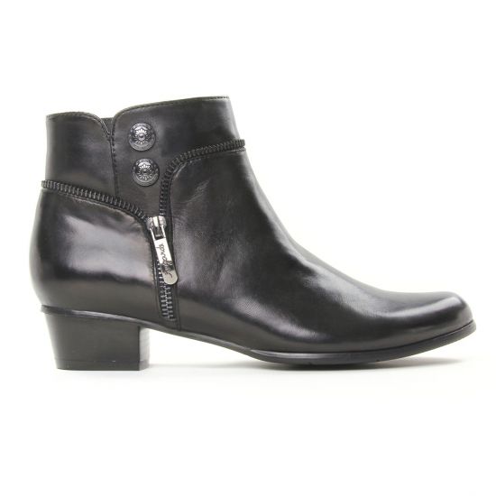 boots talon noir mode femme automne hiver - Photo Produit 2