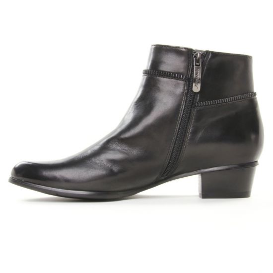 boots talon noir mode femme automne hiver - Photo Produit 3