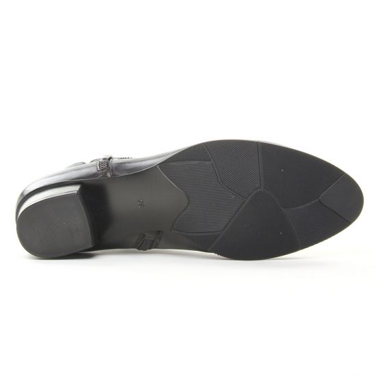 boots talon noir mode femme automne hiver - Photo Produit 5
