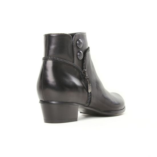 boots talon noir mode femme automne hiver - Photo Produit 7