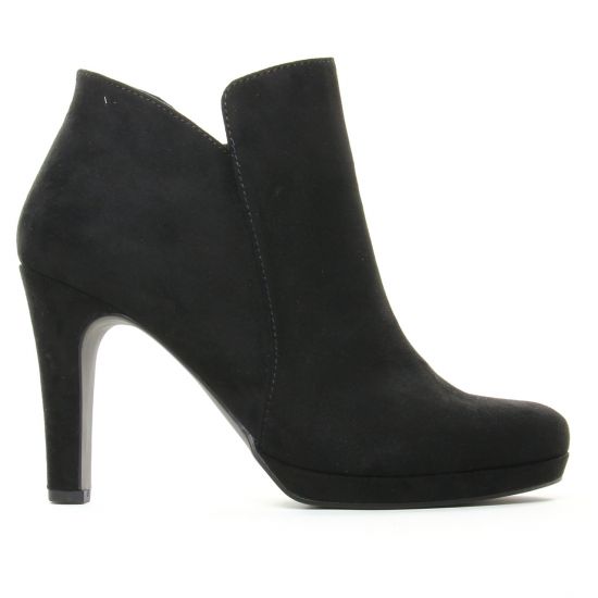 boots talon noir mode femme automne hiver - Photo Produit 2