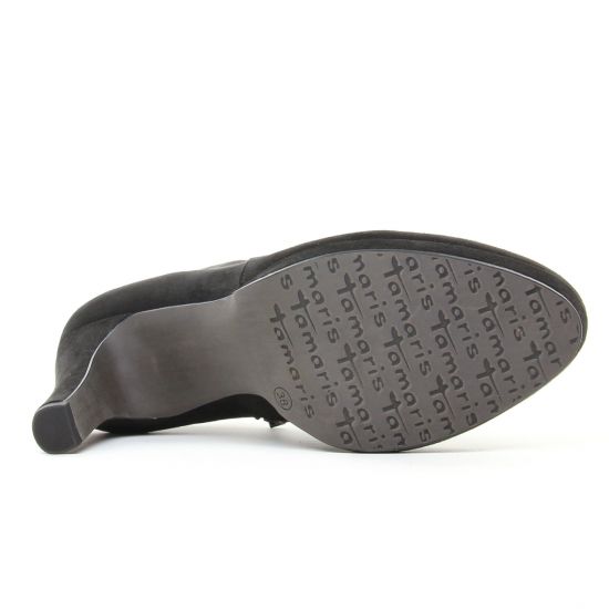 boots talon noir mode femme automne hiver - Photo Produit 5