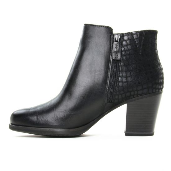 boots talon noir mode femme automne hiver - Photo Produit 3