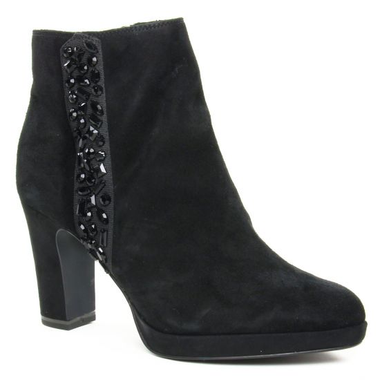 boots-talon noir même style de chaussures en ligne pour femmes que les  Marco Tozzi