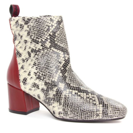 boots-talon serpent beige même style de chaussures en ligne pour femmes que les  Mamzelle