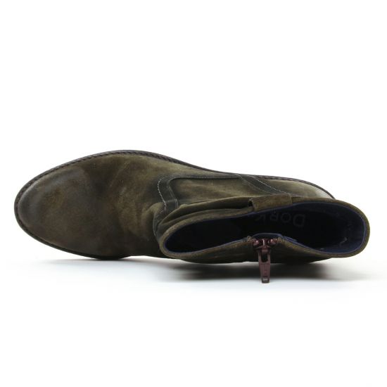 boots talon vert kaki mode femme automne hiver - Photo Produit 4