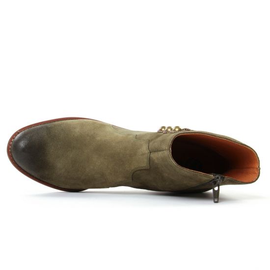 boots vert kaki mode femme automne hiver - Photo Produit 4