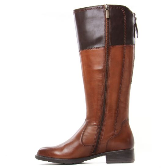 bottes cavalières marron mode femme automne hiver - Photo Produit 3