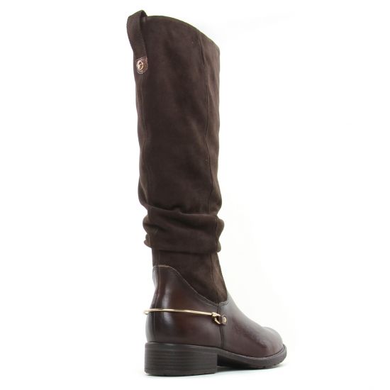 bottes cavalières marron mode femme automne hiver - Photo Produit 7
