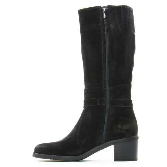 bottes noir mode femme automne hiver - Photo Produit 3