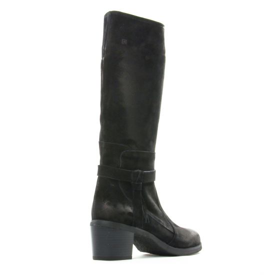 bottes noir mode femme automne hiver - Photo Produit 7