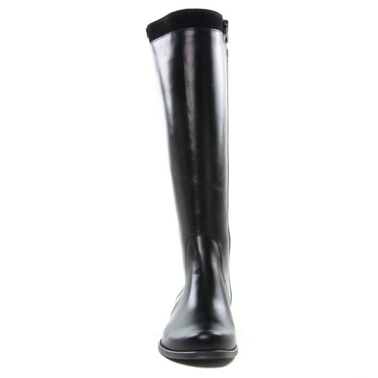 bottes cavalières noir mode femme automne hiver - Photo Produit 7