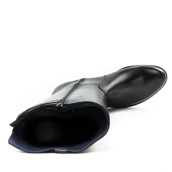 bottes cavalières noir mode femme automne hiver - Photo Produit 4