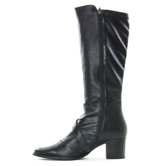 bottes noir mode femme automne hiver - Photo Produit 3