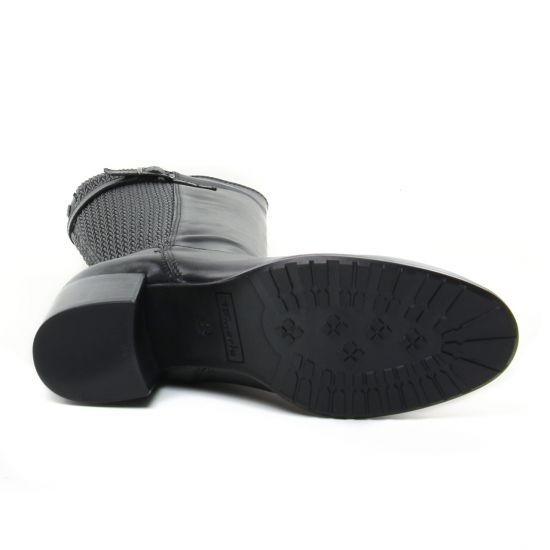 bottes noir mode femme automne hiver - Photo Produit 5