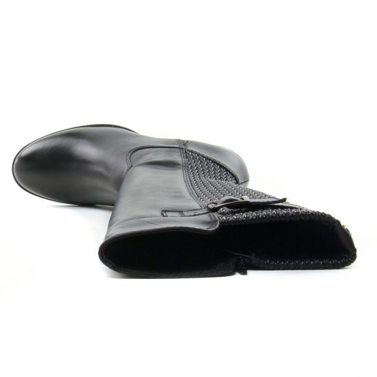 bottes noir mode femme automne hiver - Photo Produit 4