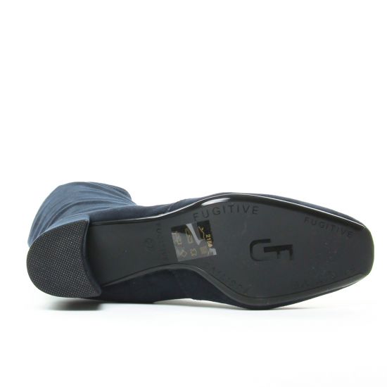 bottes stretch bleu marine mode femme automne hiver - Photo Produit 5