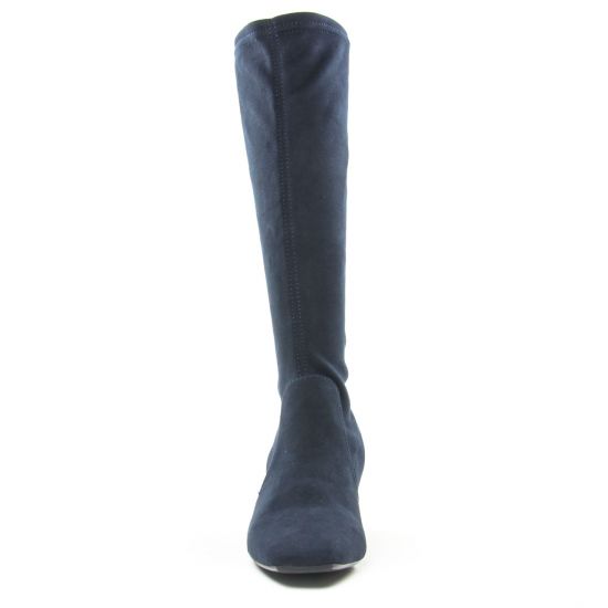bottes stretch bleu marine mode femme automne hiver - Photo Produit 6