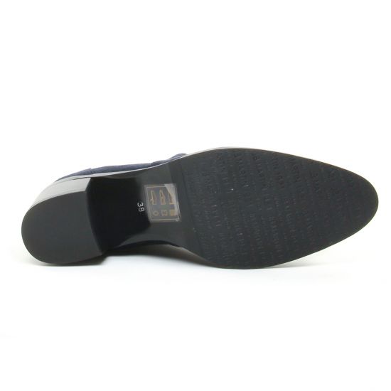 bottes stretch bleu marine mode femme automne hiver - Photo Produit 5