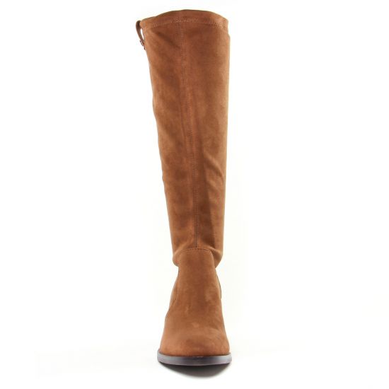 bottes stretch marron mode femme automne hiver - Photo Produit 6