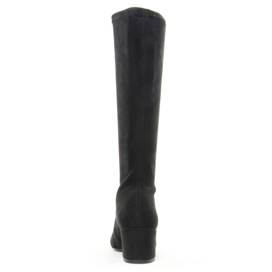 bottes stretch noir mode femme automne hiver - Photo Produit 7