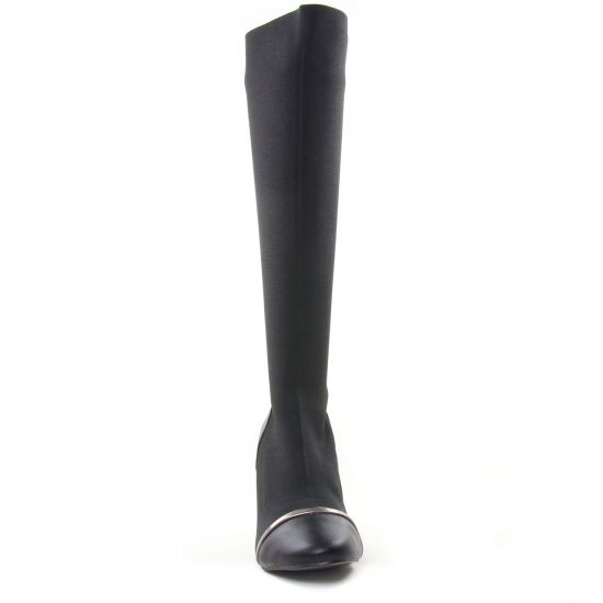 bottes stretch noir mode femme automne hiver - Photo Produit 6