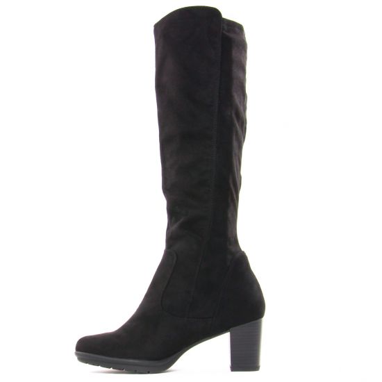 bottes stretch noir mode femme automne hiver - Photo Produit 3