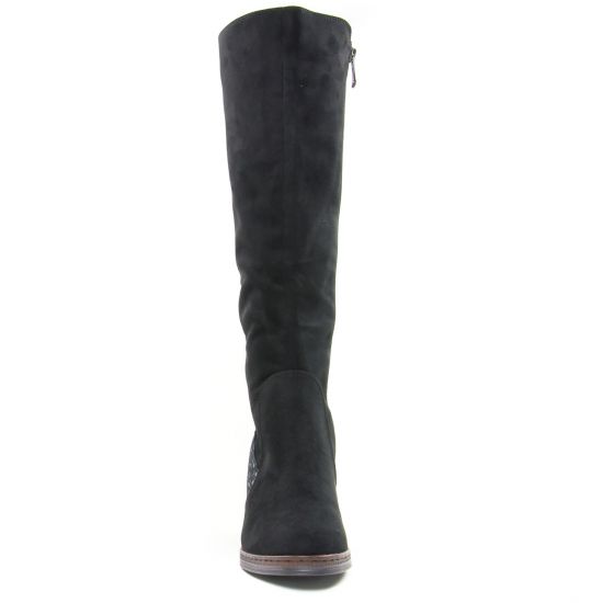 bottes stretch noir mode femme automne hiver - Photo Produit 6