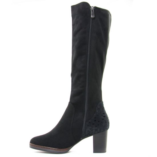 bottes stretch noir mode femme automne hiver - Photo Produit 3