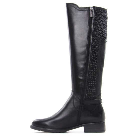 bottes stretch noir mode femme automne hiver - Photo Produit 3