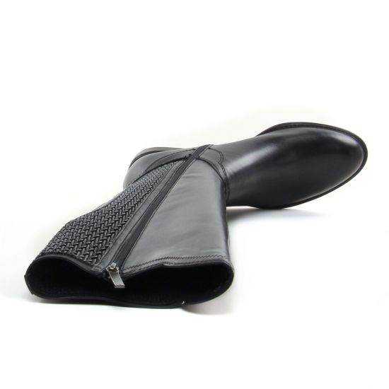 bottes stretch noir mode femme automne hiver - Photo Produit 4