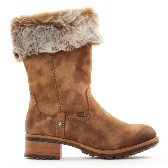 bottillons marron mode femme automne hiver - Photo Produit 2